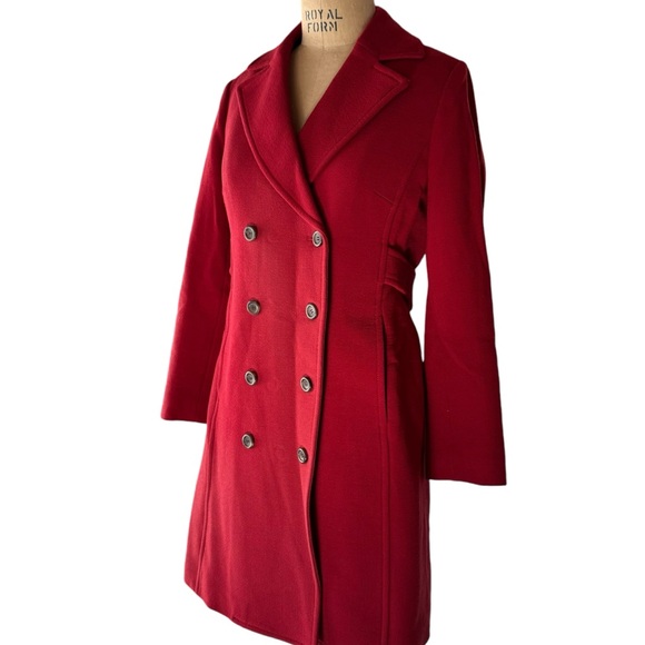 Vintage Red J. Crew Top Coat - Picture 3 of 6
